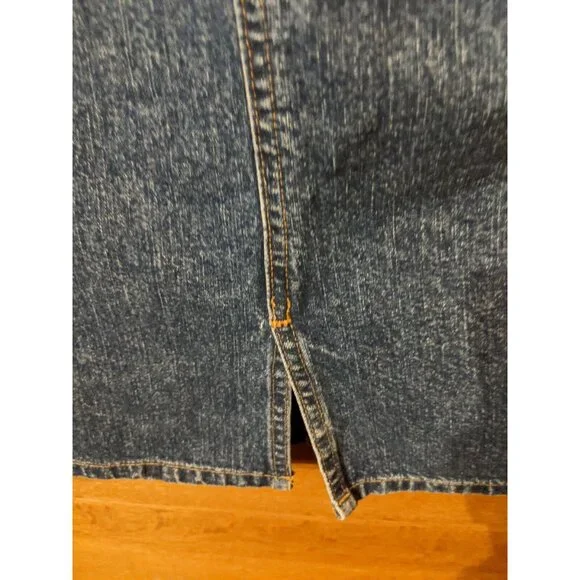Eddie Bauer Skirt 6 Denim Jean Modest Womens Blue - Picture 6 of 6